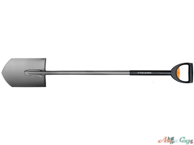 Лопата Fiskars заостренная с телескопической рукояткой
