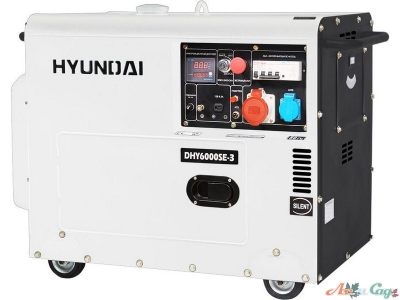 Дизельный генератор Hyundai DHY 6000SE-3