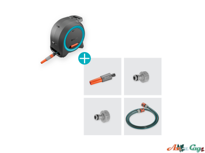 Катушка Gardena Dual Hose Box настенная и наземная 25 м