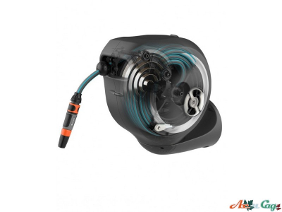 Котушка зі шлангом Gardena Roll-Up M Automatic настінна 20 м