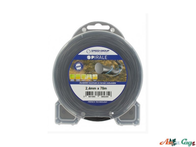 Косильна жилка Oleo-Mac SPirale Black 2.4 мм*78 м спіральна